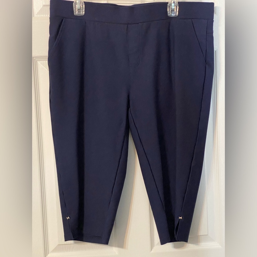 Navy Cropped Pants Women’s size 3XL NWOT